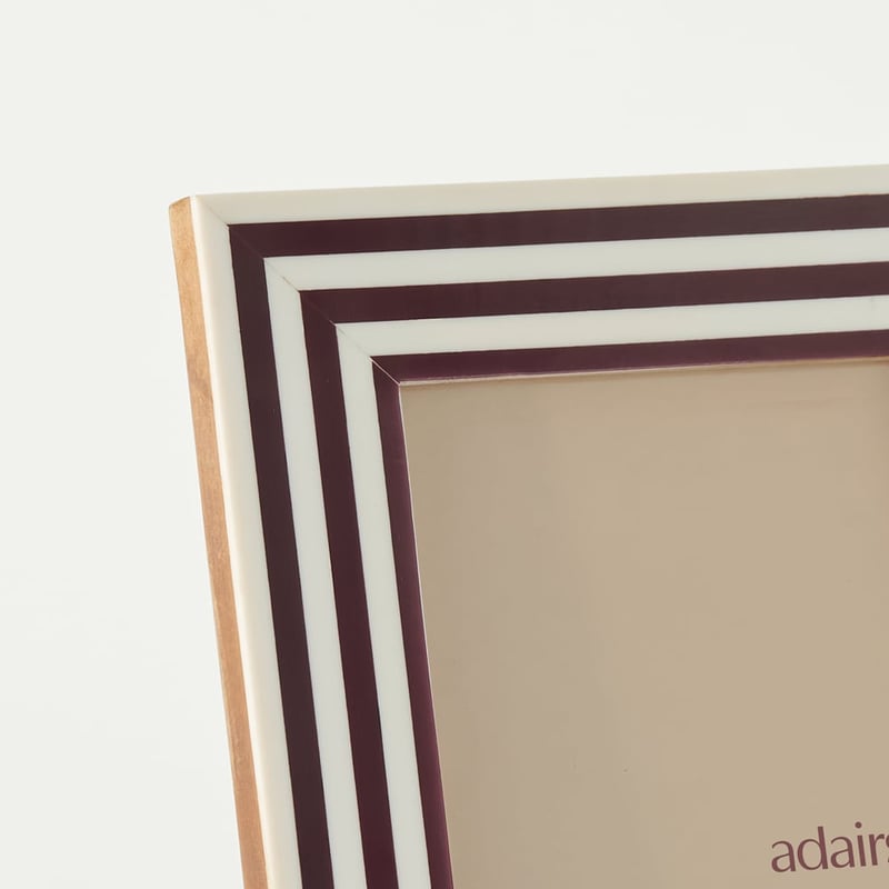 Capri Burgundy Stripe Photo Frame