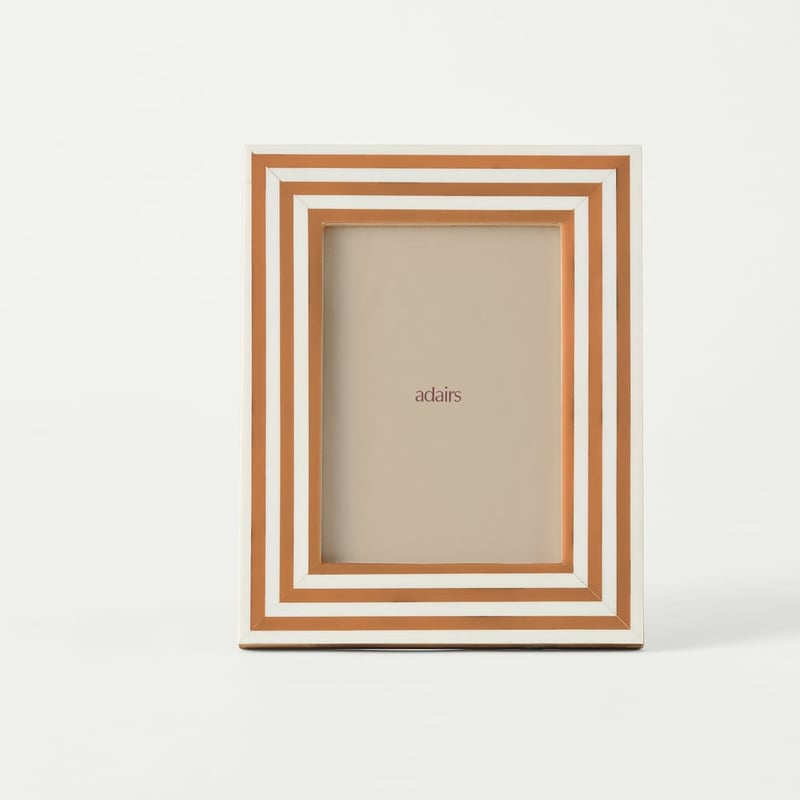 Capri Pecan Stripe Photo Frame