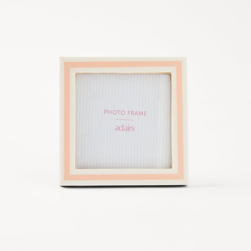 Capri Pink & White Stripe Photo Frame