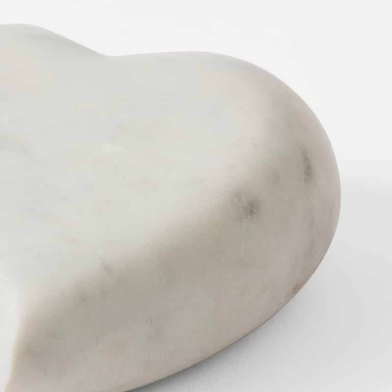 Marble White Heart