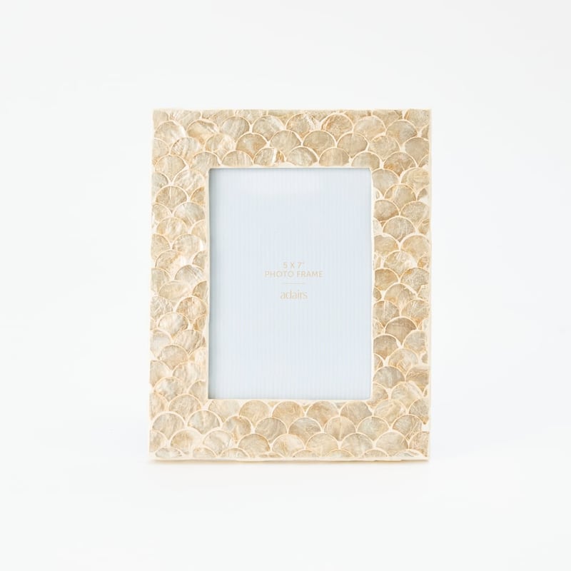 Sicily Capiz Portrait Ivory Tile Frame
