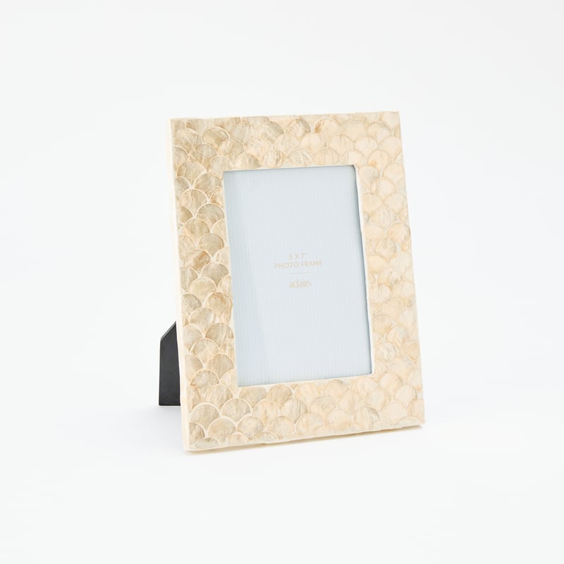 Sicily Capiz Portrait Ivory Tile Frame
