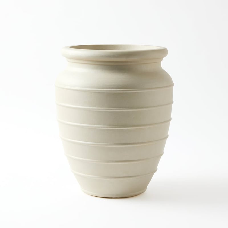 Mykonos Warm White X Large Pot