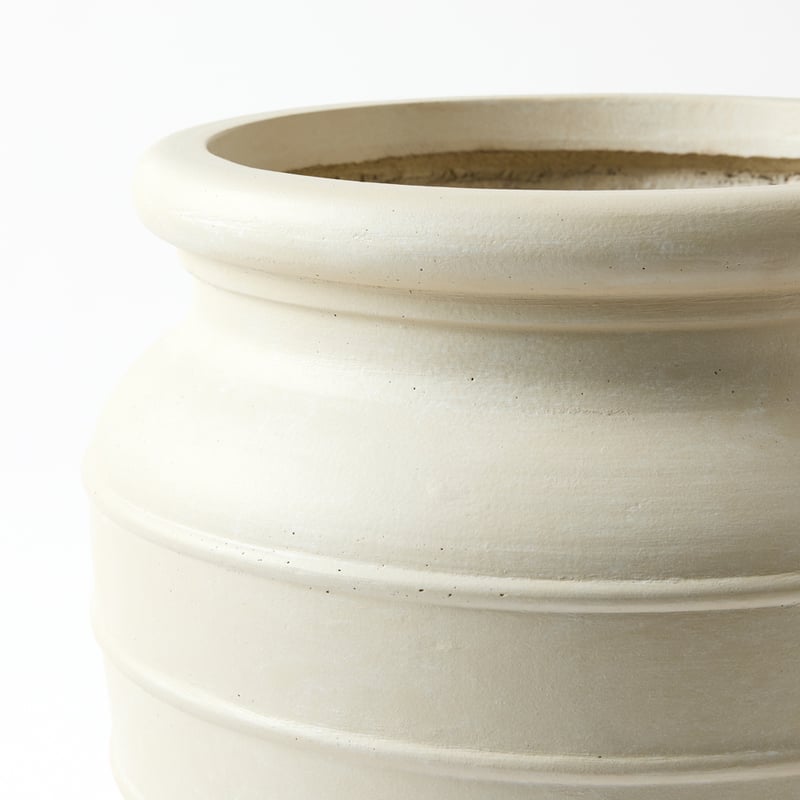 Mykonos Warm White X Large Pot