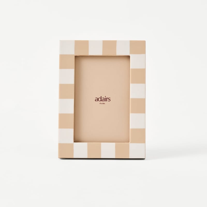 Checkers Natural & White Photo Frame