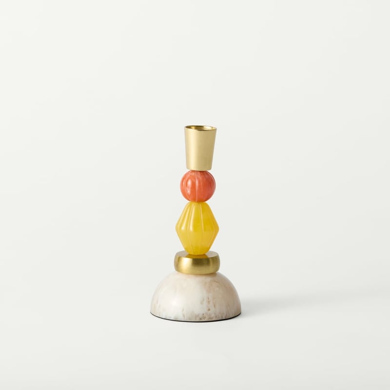 Belize Gold & Multi Candle Holder
