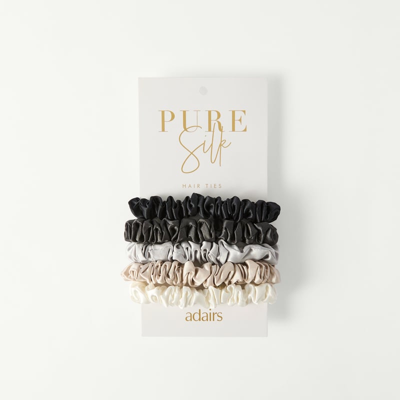 Pure Silk Neutral Hair Ties
