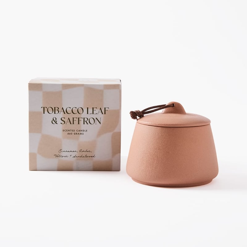 Silo Tobacco Leaf & Saffron Candle 460g