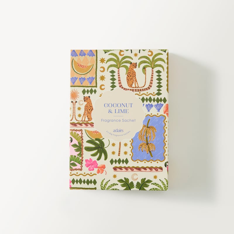 Costa Del Sol Coconut & Lime Fragrance Sachets Set of 4