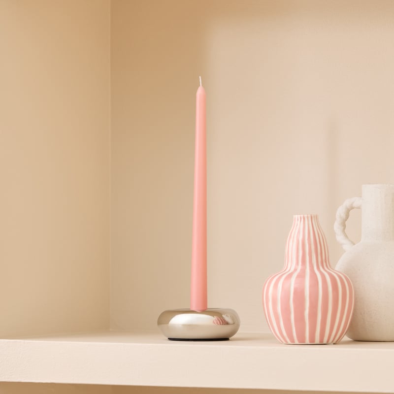 Aluma Rose Taper Candles Pack of 3