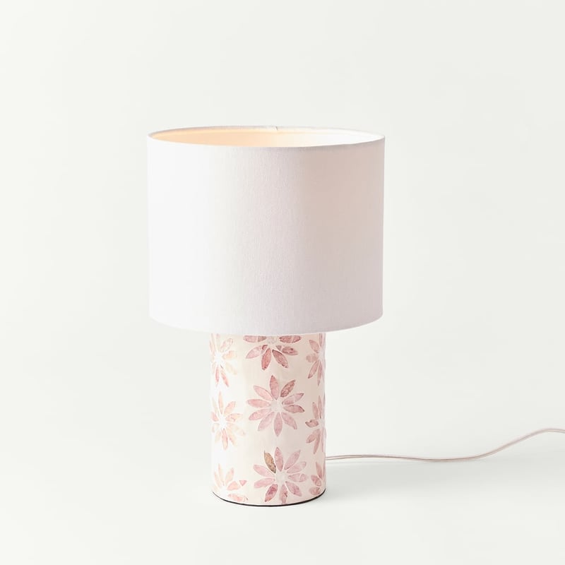 Verona Pink & White Table Light