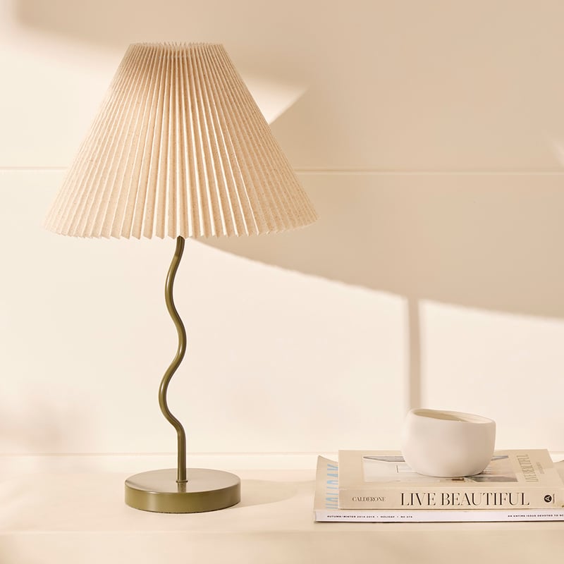 Catalina Forest & Linen Table Light