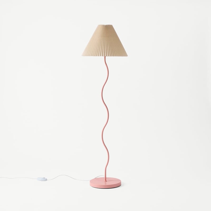 Catalina Rose Linen Floor Light