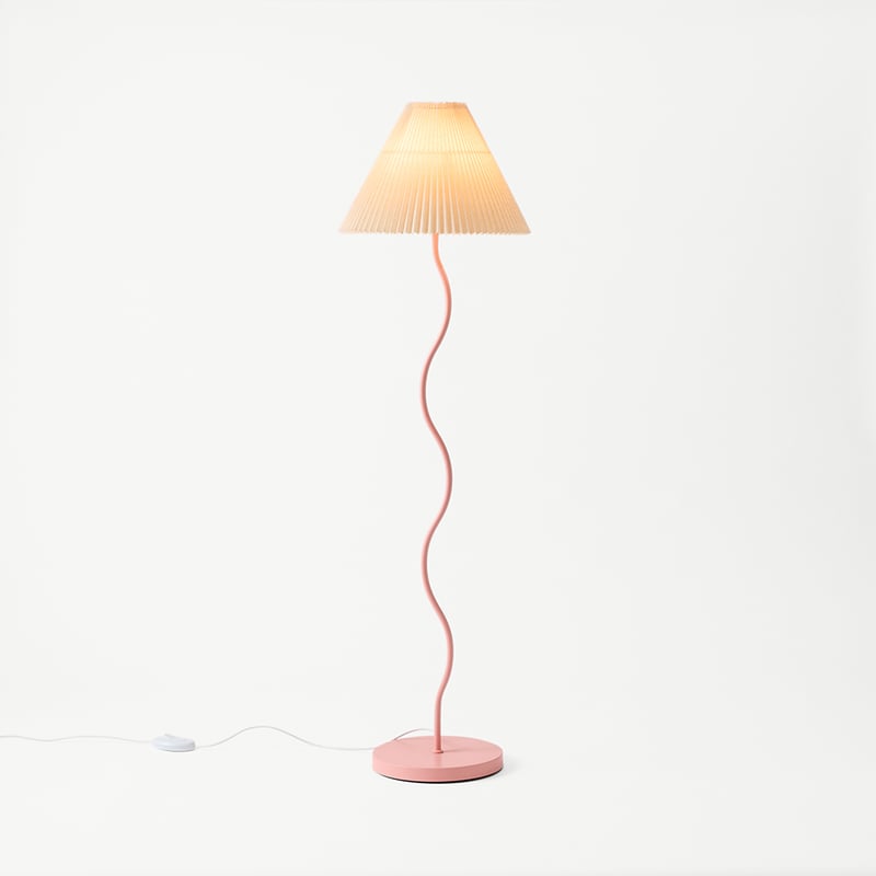 Catalina Rose Linen Floor Light