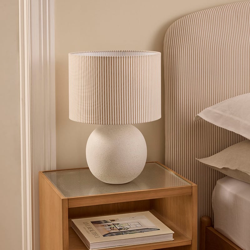 Essay Beige Stripe Table Light