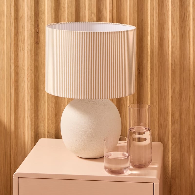 Essay Beige Stripe Table Light