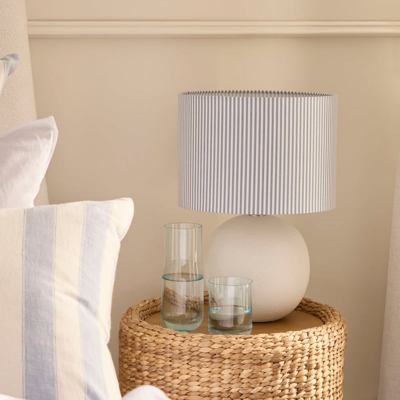 Essay Light Blue Stripe Table Light