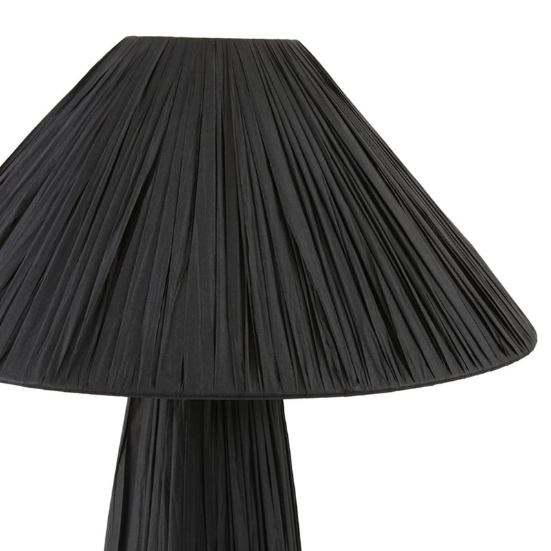 Paper Raffia Black Table Light