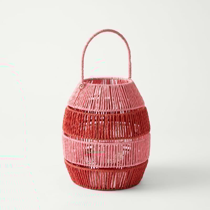 La Mer Pink & Red Lantern