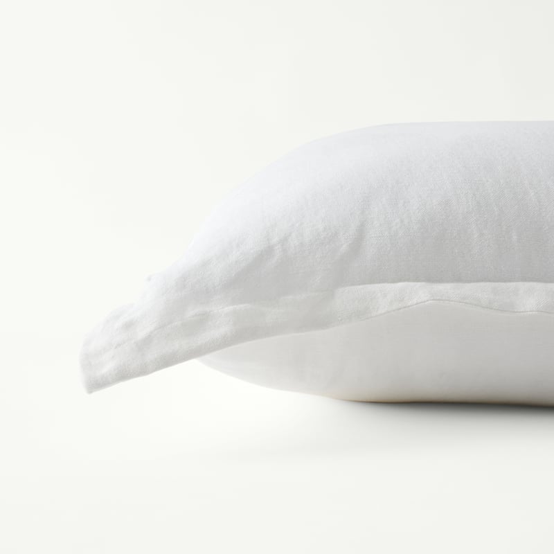 Jamie Linen White Cotton Cushion