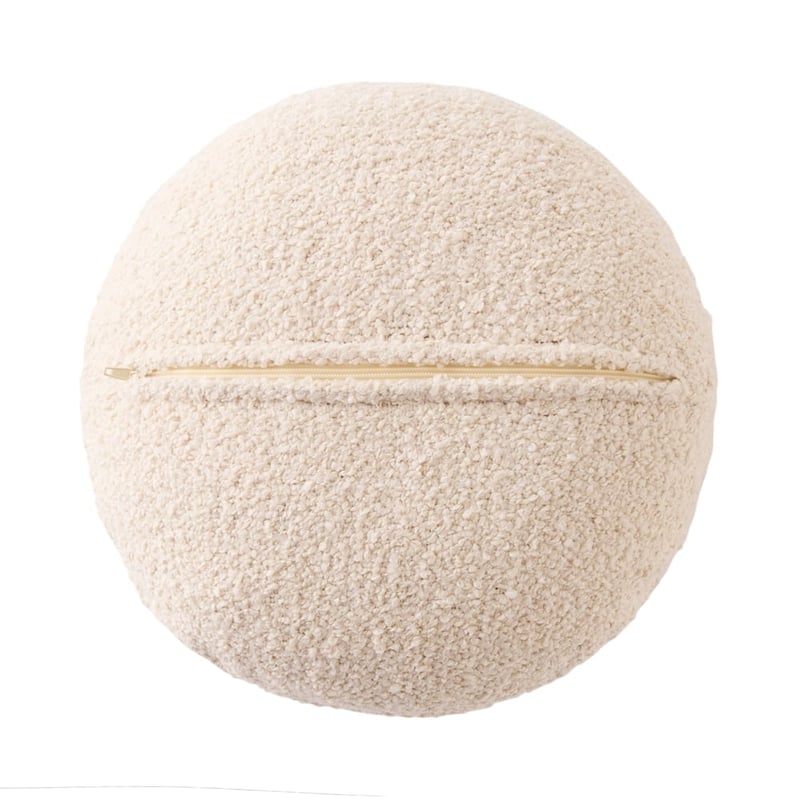 Boucle Natural Round Cushion