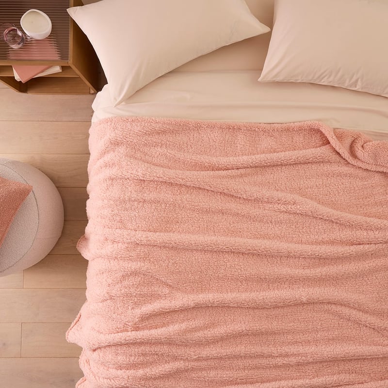 Kyrie Blush Fleece Blanket