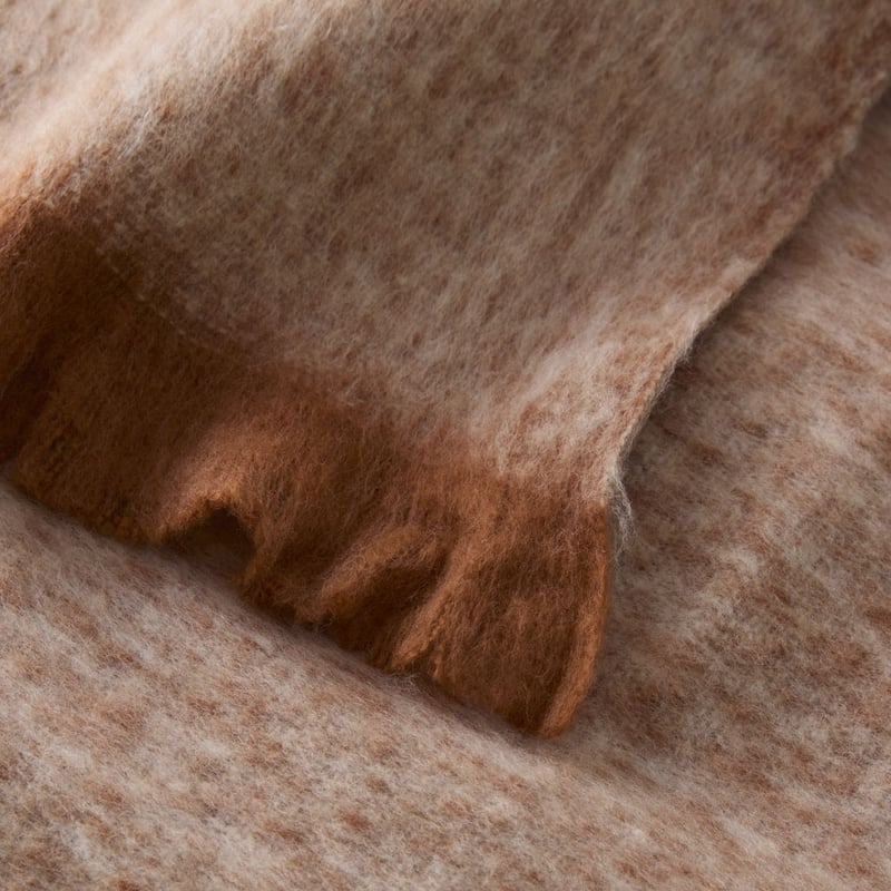 Indiana Sienna Brown Blanket