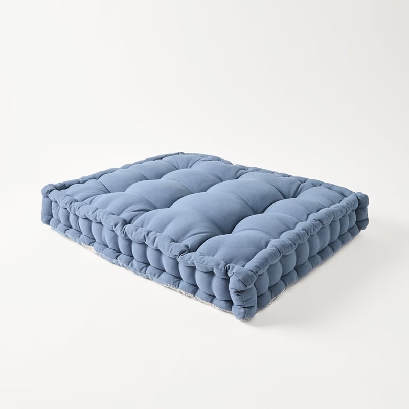 Oasis Resort Palm Blue Pet Bed Cushion