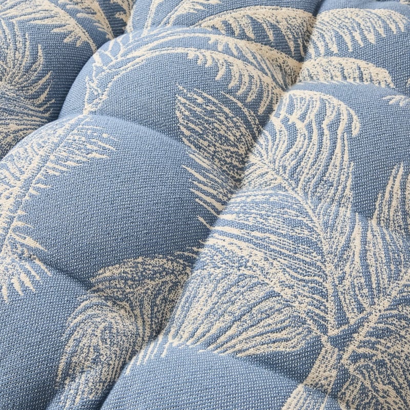 Oasis Resort Palm Blue Pet Bed Cushion