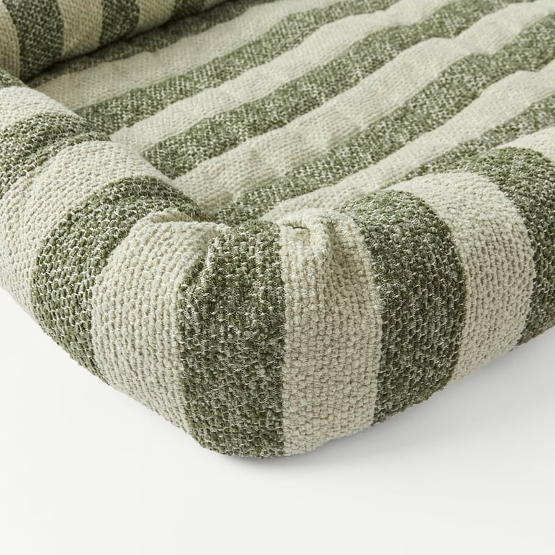 Maisy Forest & Sage Stripe Fold Out Pet Bed