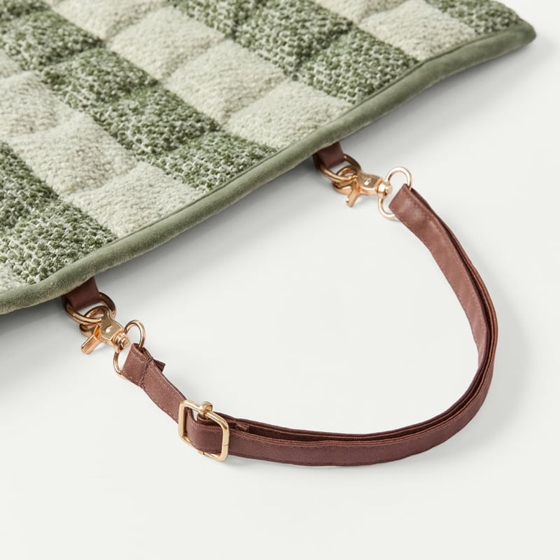 Maisy Forest & Sage Stripe Fold Out Pet Bed