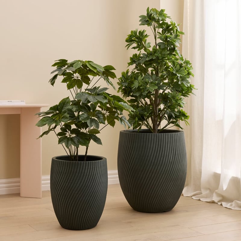 Burleigh Forest Green Twist Pot