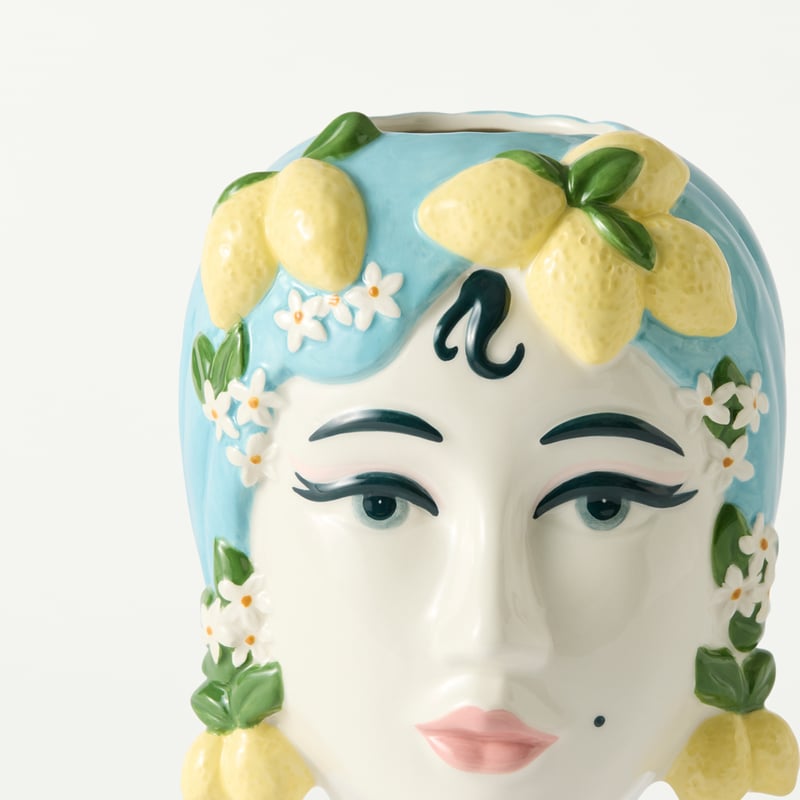 Carmen Multi Lemons Head Vase