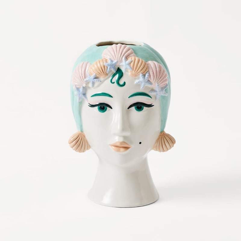 Carmen Multi Mermaid Head Vase