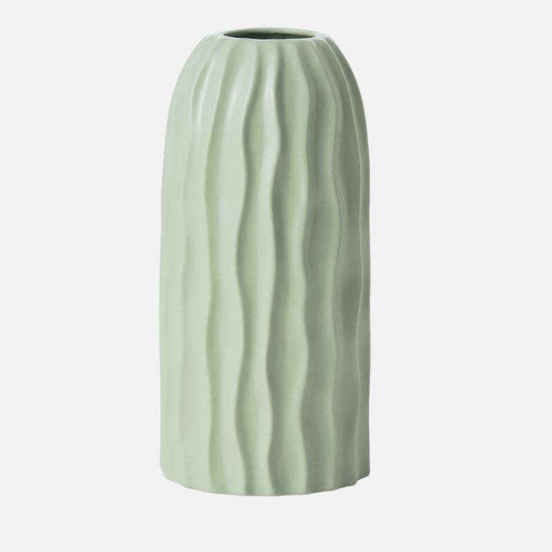 Pinto Green Matte Tall Vase