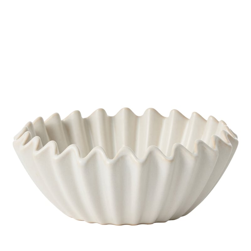 Dune White Round Bowl