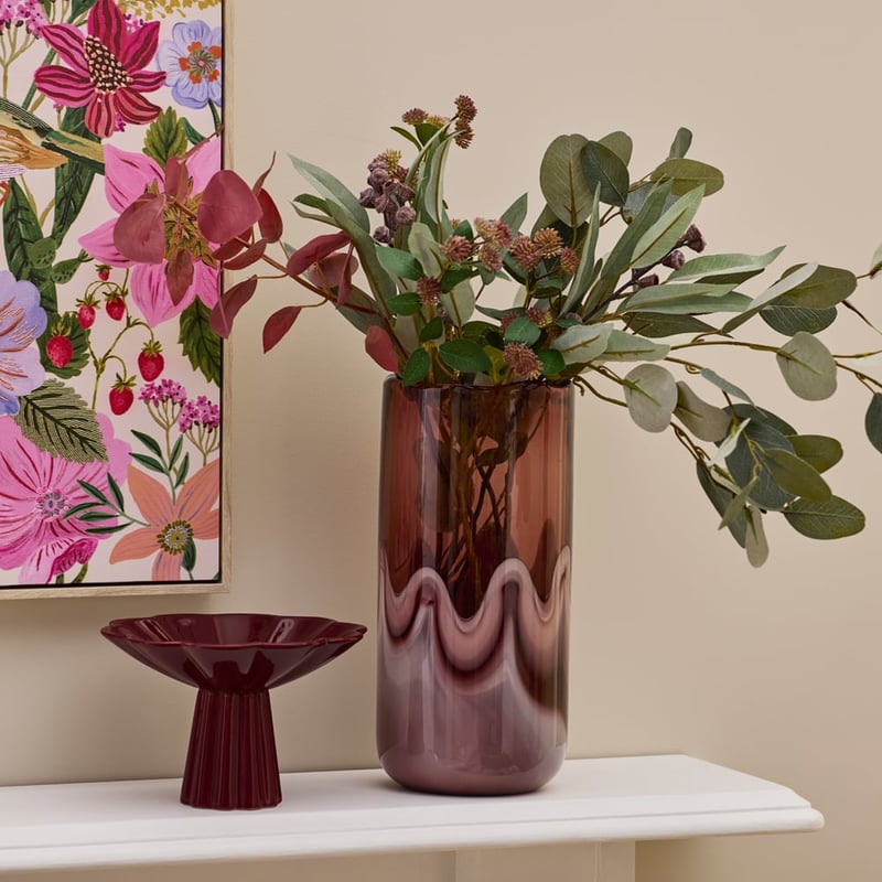 Bordeaux Burgundy Tall Vase