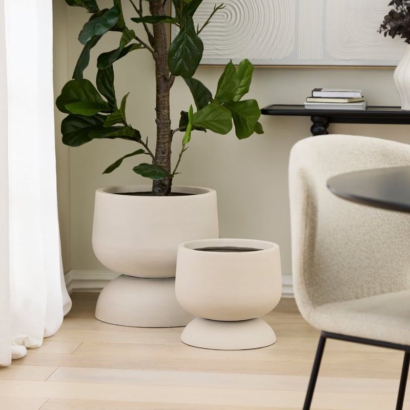 Bondi Warm White Large Pot