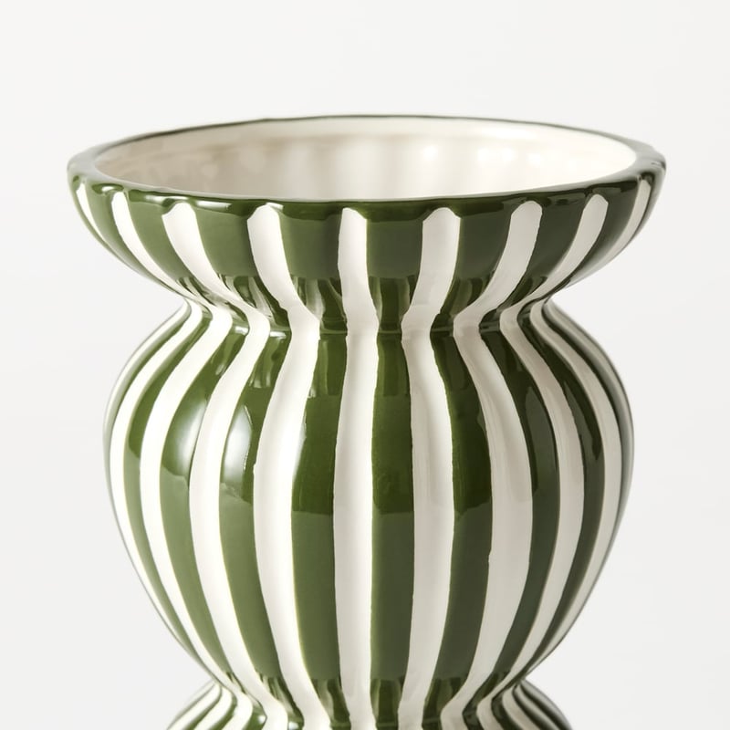 Coast Green & White Tall Vase