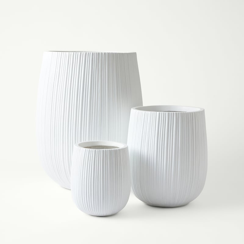 Woollahra White Large Pot