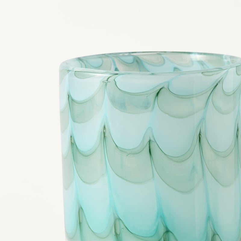 Wave Teal Tall Vase