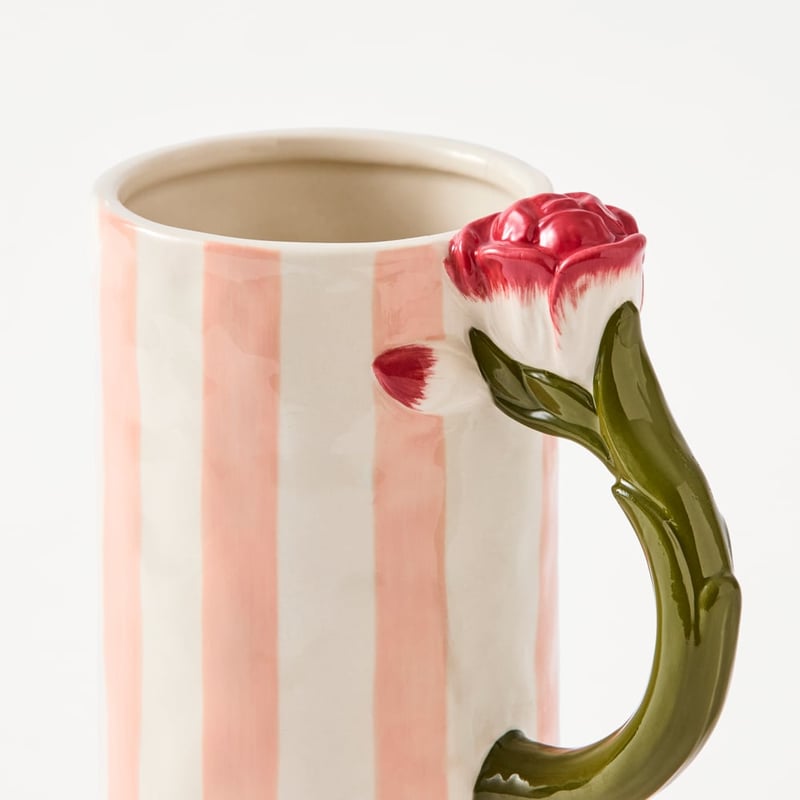 Amelie Pink & White Vase