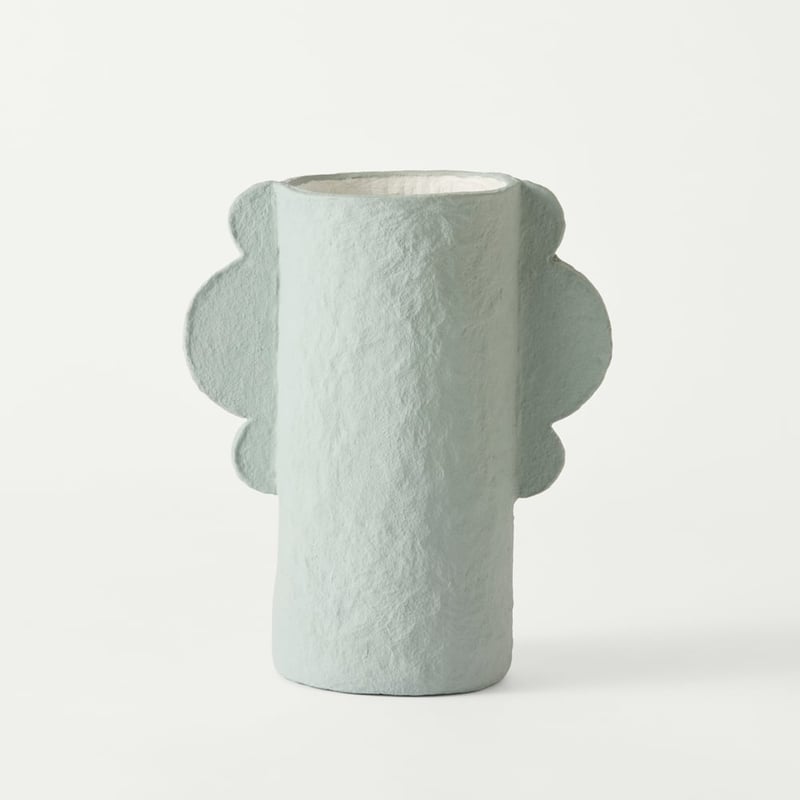 Zola Light Blue & White Tall Vase