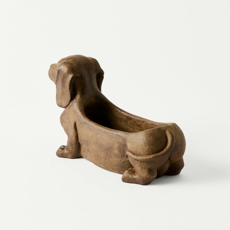 Brown Dachshund Pot
