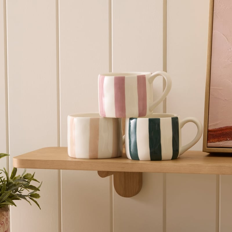 Stripe Dusty Pink Mug