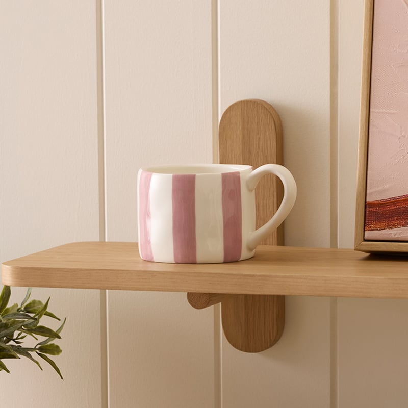 Stripe Mauve Mug