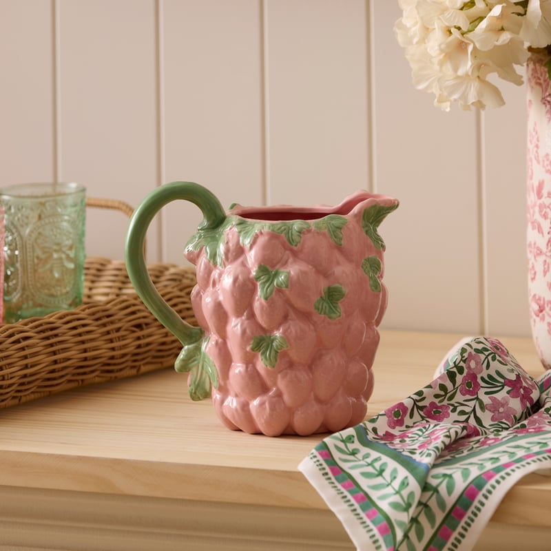 Fruit Pink & Green Jug