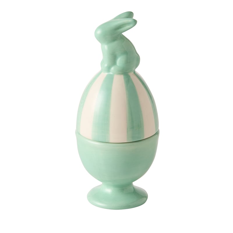 Carnival Stripe Mint Blue Egg Cup