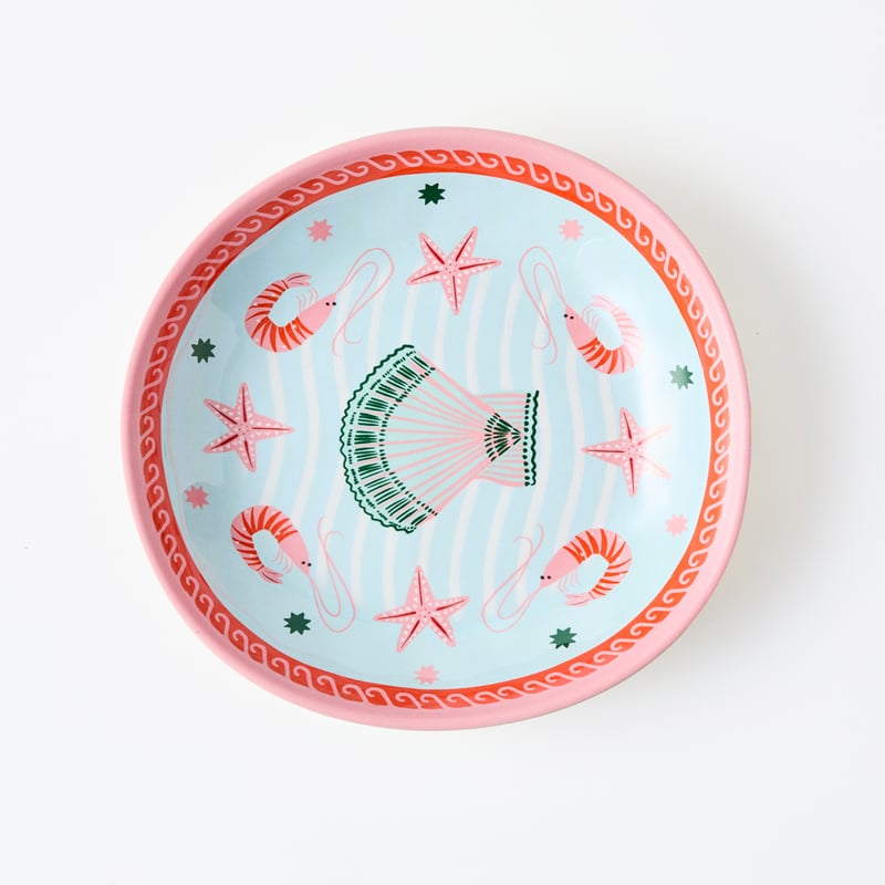 La Mer Coastal Shell Melamine Dinner Bowl