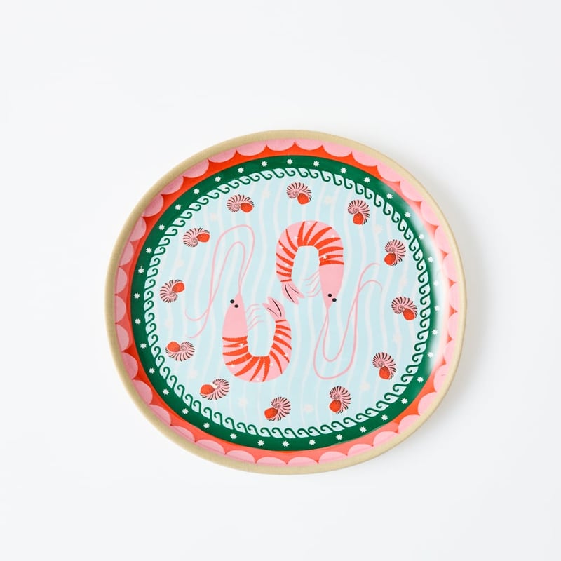 La Mer Coastal Prawns Melamine Dinner Plate